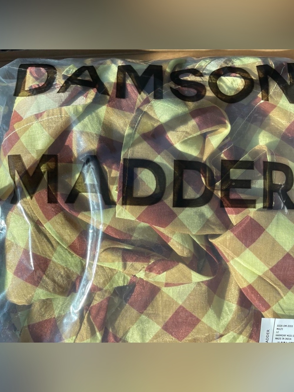 Damson Madder Harmony Cinched Asymmetric Midi Dress - Picture 7 of 7